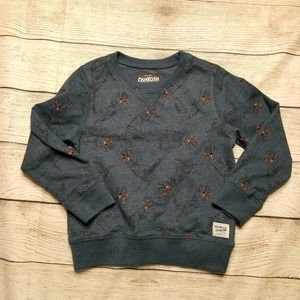 OSHKOSH B'GOSH dinosaur navy blue boys sweater 5
